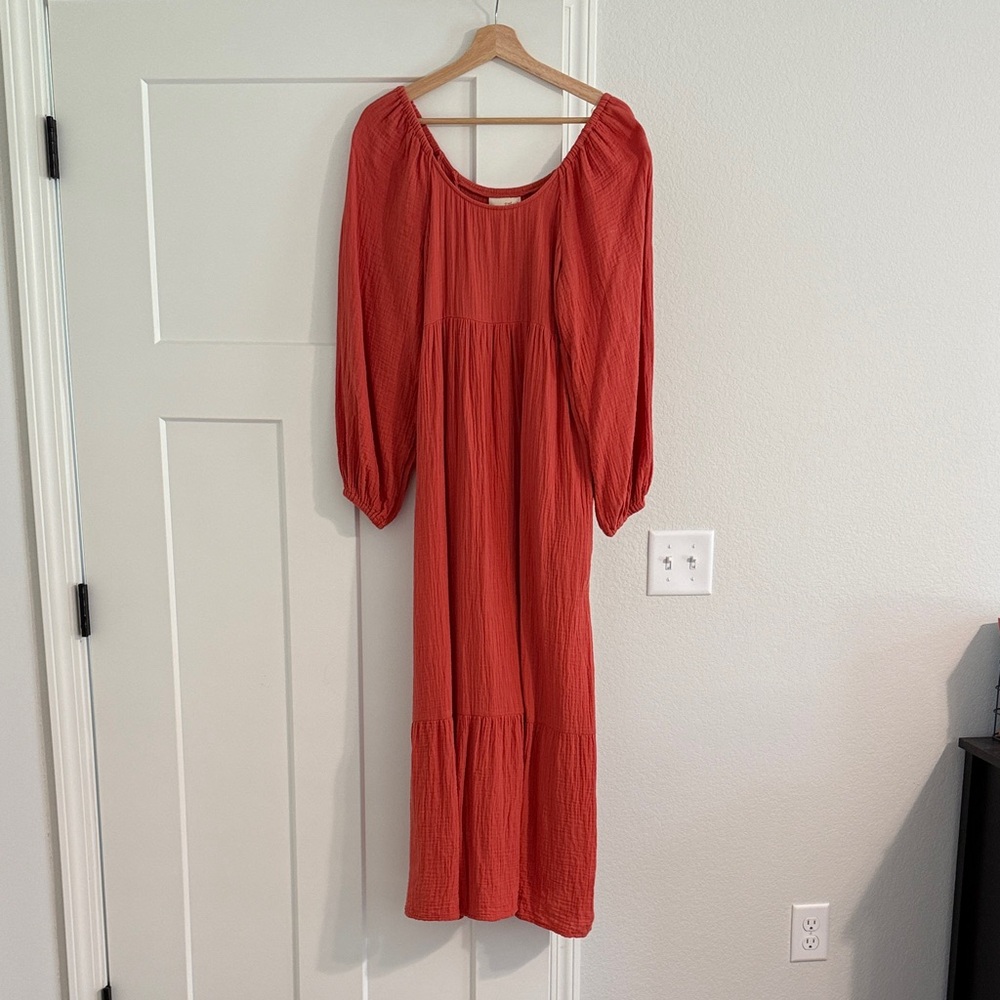 Universal Thread Long Sleeve Red Dress